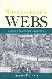 Front cover of Shakespeare's webs by Arthur F. Kinney