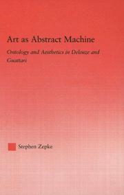 Cover of Art as abstract machine by Stephen Zepke