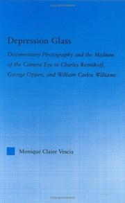 Cover of Depression glass by Monique Vescia