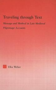 Cover of Traveling through text by Elka Weber