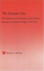 Front cover of The German Gītā by Bradley L. Herling