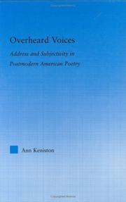 Cover of Overheard Voices by Ann Keniston