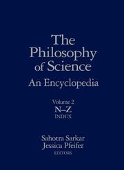 Front cover of The philosophy of science by Sahotra Sarkar