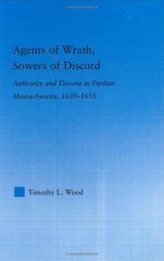 Front cover of Agents of wrath, sowers of discord by Timothy L. Wood