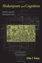 Front cover of Shakespeare and cognition by Arthur F. Kinney