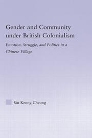 Front cover of Gender and Community Under British Colonialism by Siu Keung Cheung