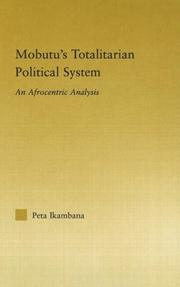 Front cover of Mobutu's totalitarian political system by Peta Ikambana