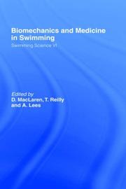 Front cover of Biomechanics and medicine in swimming by D. MacLaren