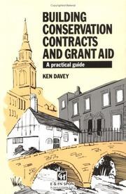 Cover of Building Conservation Contracts and Grant Aid by Ken Davey