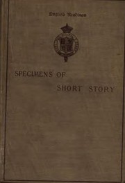 Front cover of Specimens of the Short Story by George Henry Nettleton