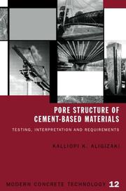 Front cover of Pore structure of cement-based materials by Kalliopi K. Aligizaki