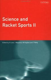 Front cover of Science and racket sports II by A. Lees
