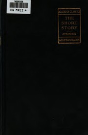 Front cover of The Short-story by William Patterson Atkinson