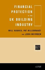 Front cover of Financial protection in the UK building industry by Hughes, Will Ph. D.