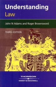 Front cover of Understanding law by John Adams