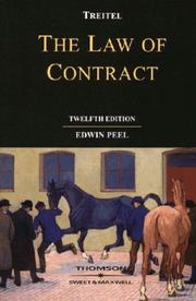Front cover of The law of contract by Edwin Peel