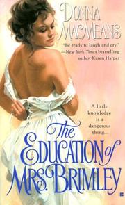 Front cover of The Education of Mrs. Brimley by Donna MacMeans