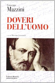 Front cover of Dei doveri dell'uomo by Giuseppe Mazzini