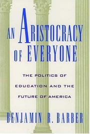 Front cover of An aristocracy of everyone by Benjamin Barber