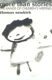 Cover of More than stories by Thomas Newkirk