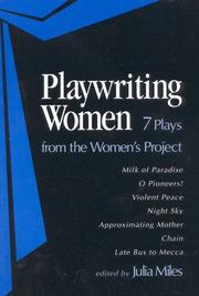 Front cover of Playwriting women by Julia Miles