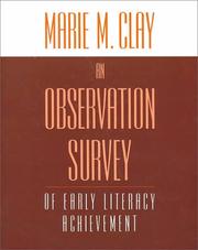 Front cover of An observation survey of early literacy achievement by Marie M. Clay