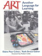 Cover of Art, another language for learning by Elaine Pear Cohen