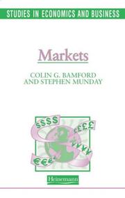 Cover of Markets by Colin Bamford
