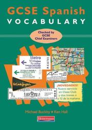 Cover of GCSE Spanish vocabulary by Michael Buckby