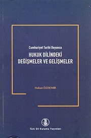 Front cover of Hukuk Dilindeki Degismeler ve Gelismeler by Hakan Özdemir