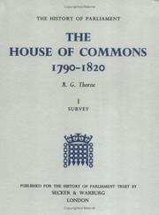 Front cover of The House of Commons, 1790-1820 by R. G. Thorne
