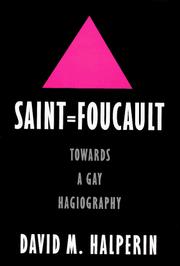 Cover of Saint Foucault by David M. Halperin