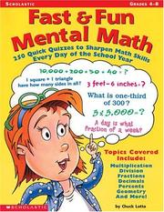 Cover of Fast & Fun Mental Math (Grades 4-8) by Chuck Lotta