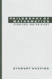Front cover of Philosophy of mathematics by Stewart Shapiro