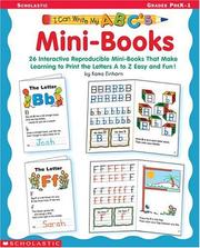 Front cover of I Can Write My ABC's Mini-Books (I Can Write My ABC's) by Kama Einhorn