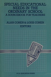 Cover of Specialeducational needs in the ordinary school by Alan Cohen