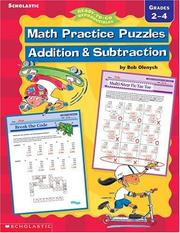 Front cover of Math Practice Puzzles Addition and Subtraction (Ready-to-Go Reproducibles) by Bob Olenych