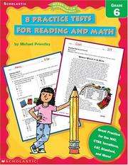 Cover of 8 Practice Tests for Reading and Math by Michael Priestley