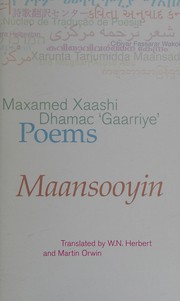 Cover of Poems by Maxamed Xaashi Dhamac