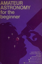 Front cover of Amateur astronomy for the beginner by Harry Charles Woodruff