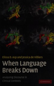 Cover of When language breaks down by Elissa D. Asp