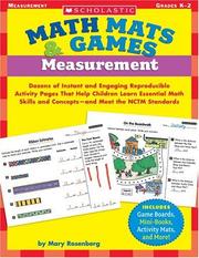Front cover of Measurement (Math Mats & Games) by Mary Rosenberg