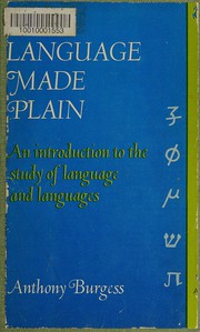 Cover of Language made plain by Anthony Burgess