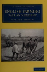 Front cover of English farming past and present by Rowland Edmund Prothero Ernle