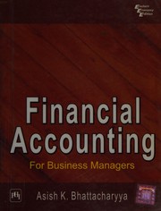 Front cover of Financial Accounting for Business Managers by Ashish Bhattacharya