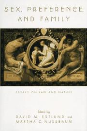 Front cover of Sex, preference, and family by David M. Estlund