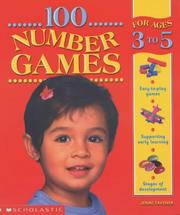 Cover of 100 Number Games for Ages 3-5 (100 Learning Games) by Jenni Tavener