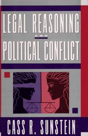 Front cover of Legal Reasoning & Political Conflict by Cass R. Sunstein