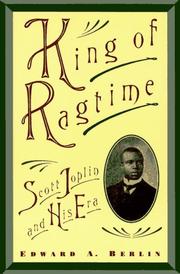 Front cover of King of ragtime by Edward A. Berlin