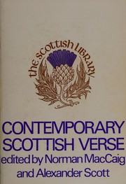 Front cover of Contemporary Scottish Verse, 1959-69 by Norman MacCaig